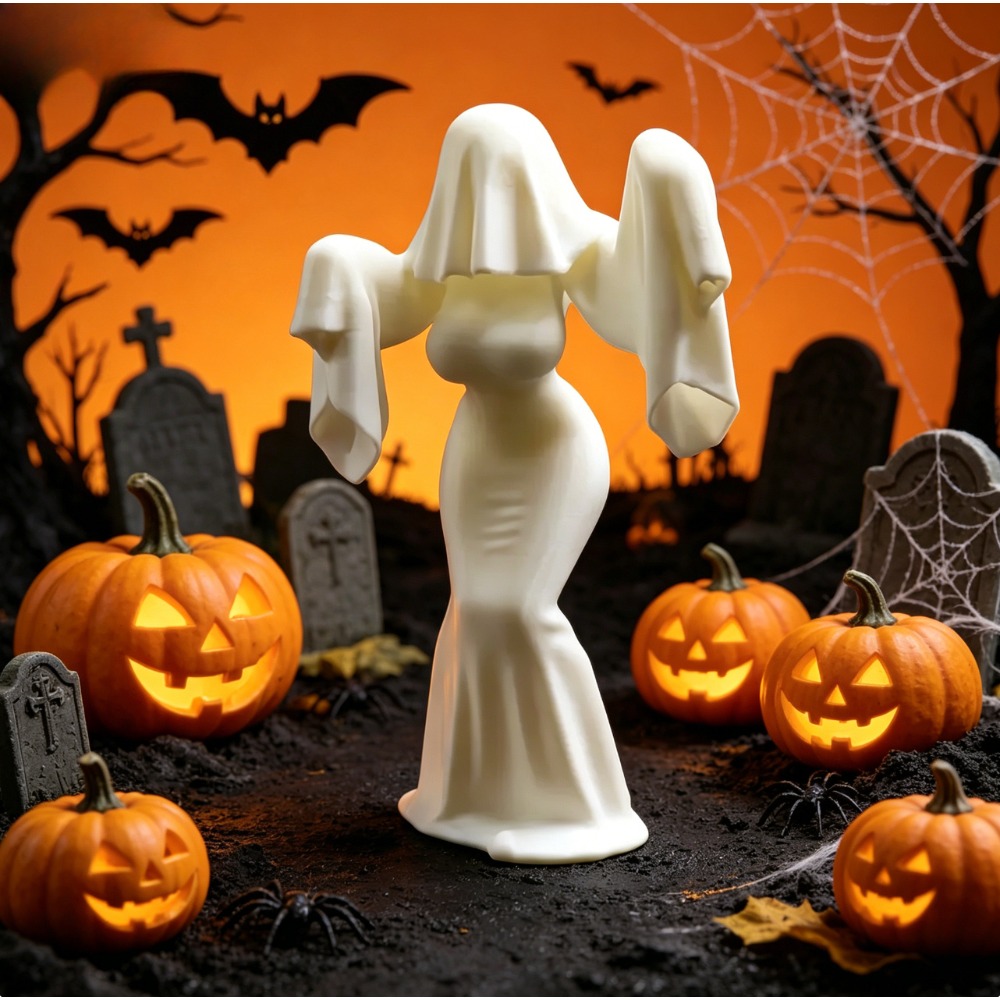 Unique Art Craft - Statuetta di Fantasma Femminile Stampata in