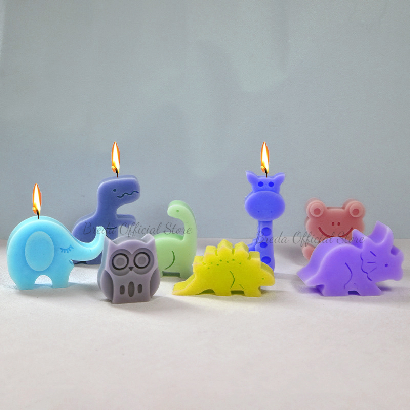 Art Craft Dinosaur - Stampo per candele in silicone per