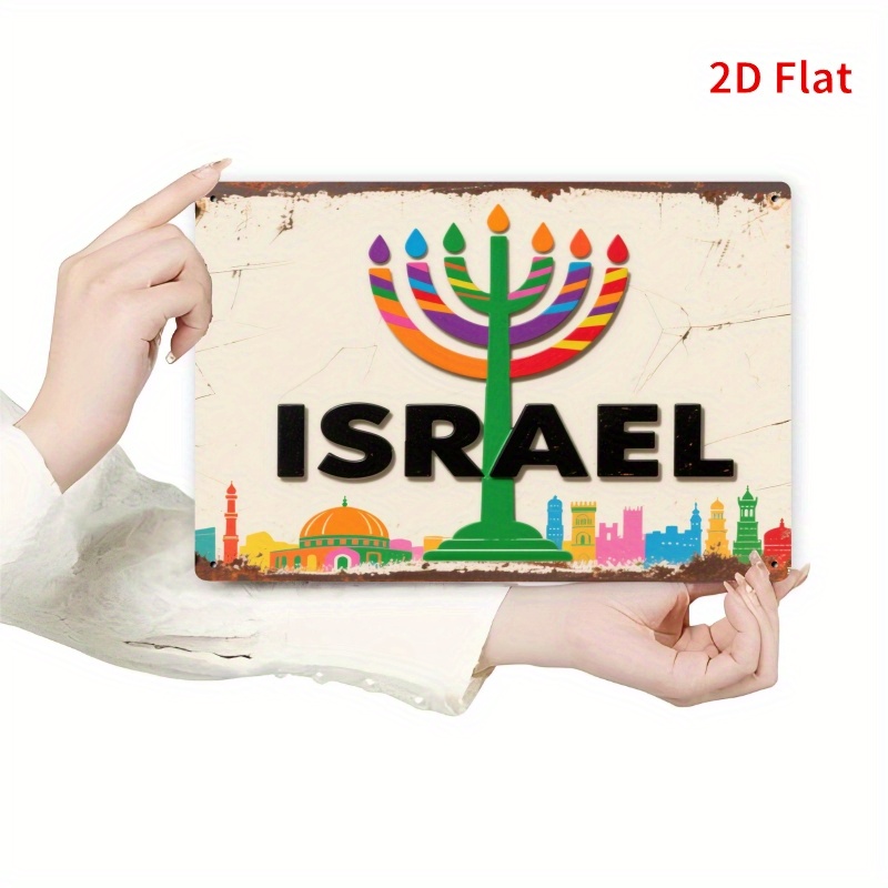 Art & Craft Photos - CIFBUY Targa Decorativa Vintage in Alluminio,