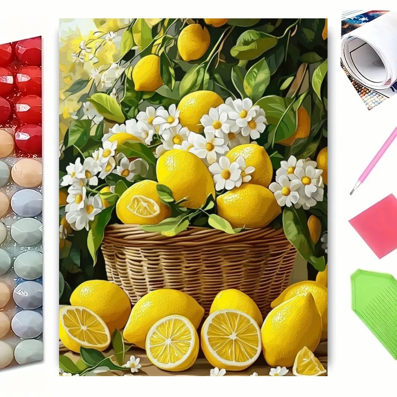 Unique Art Craft - Nuova Collezione Mosaico Diamantato: Limoni, Frutta,