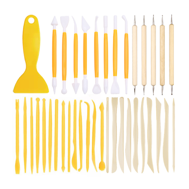 Polymer Clay Set - Set di 38 Utensili per Modellare