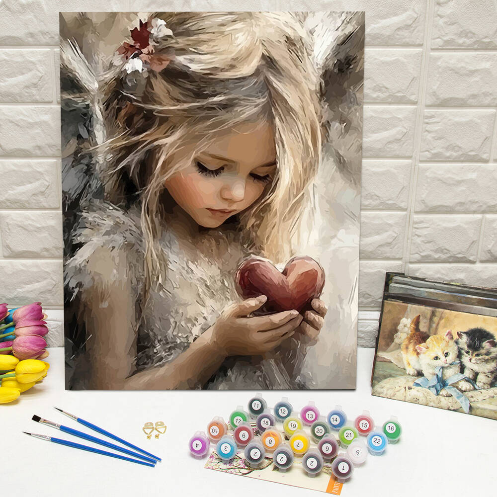 Unique Art Craft - Dipinto ad olio con numeri Paesaggio