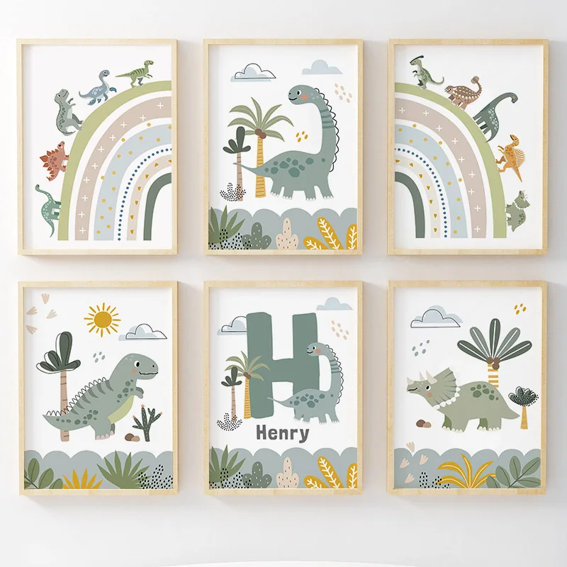 Art Craft Dinosaur - Quadri su tela con dinosauri del