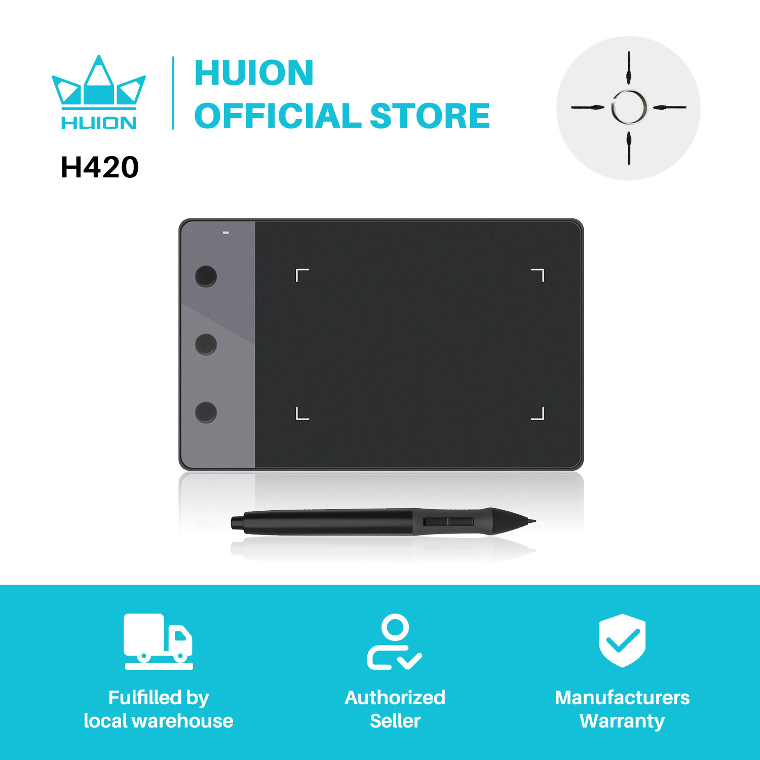 Art Craft Online - Nuove tavolette grafiche HUION H420 4
