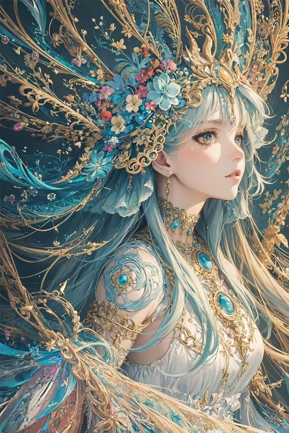 Art And Craft Numbers - Kit Pittura Diamante 5D Ragazze Anime,
