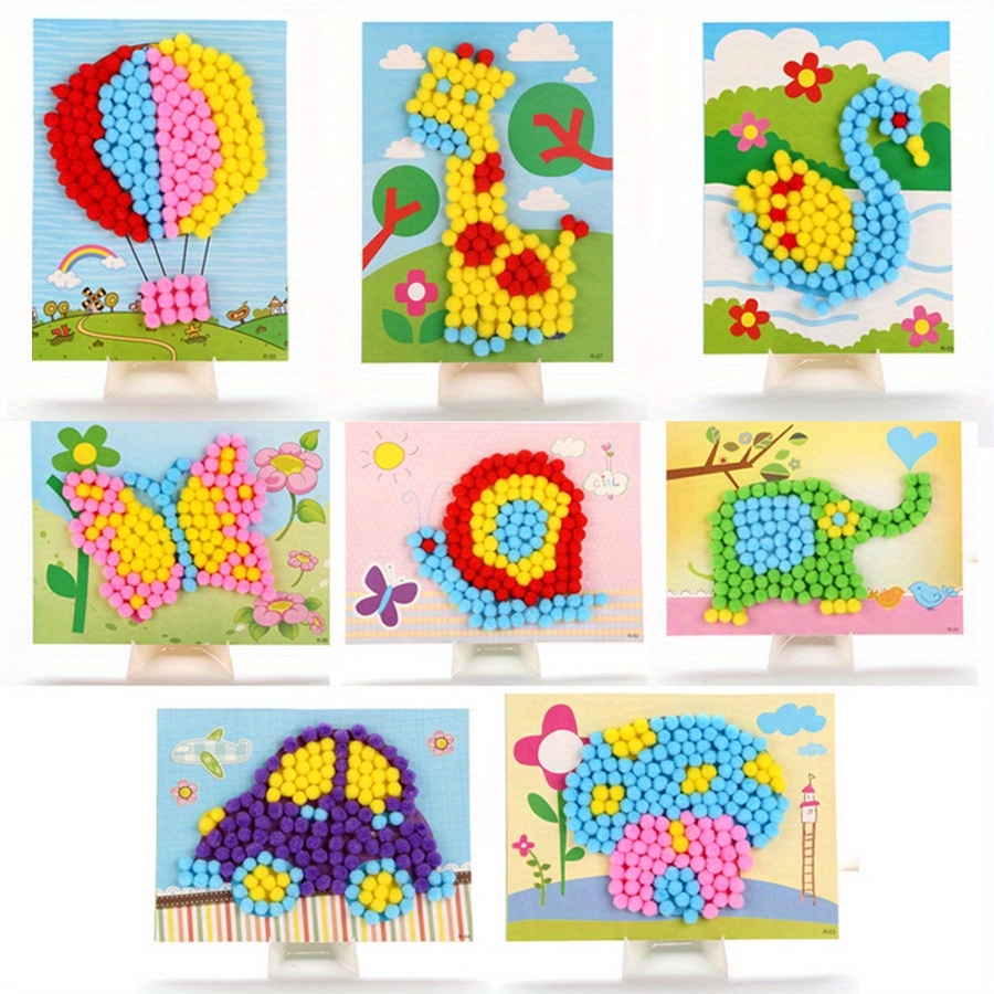 2 pz 16x21 cm Colorato Pom-Pom - Unique Art Craft recensione e prezzo