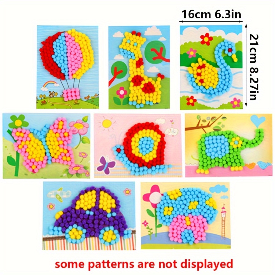 2 pz 16x21 cm Colorato Pom-Pom - Unique Art Craft recensione e prezzo