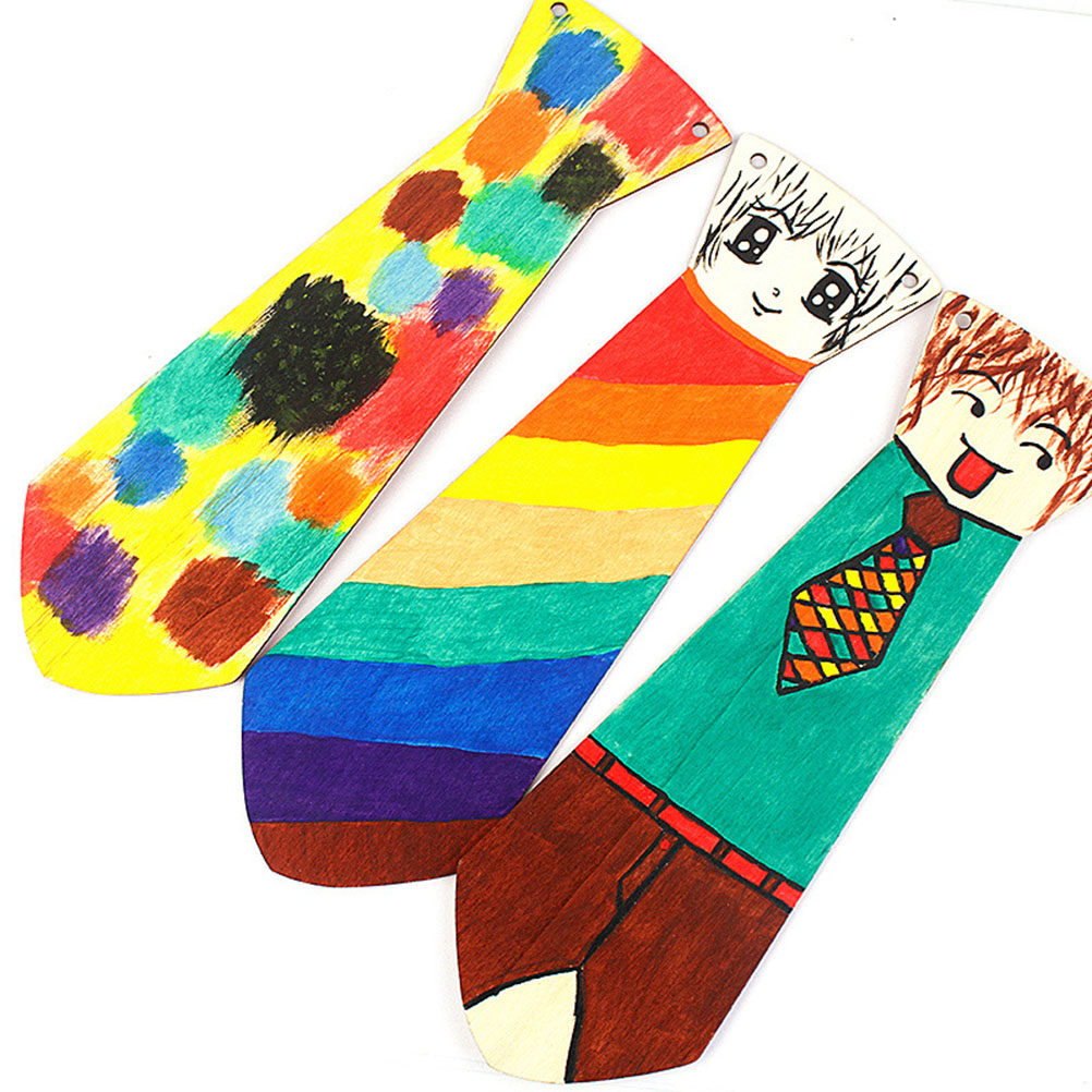 5 Pezzi Cravatte in Legno per  - Art And Craft For Father'S Day recensione e prezzo