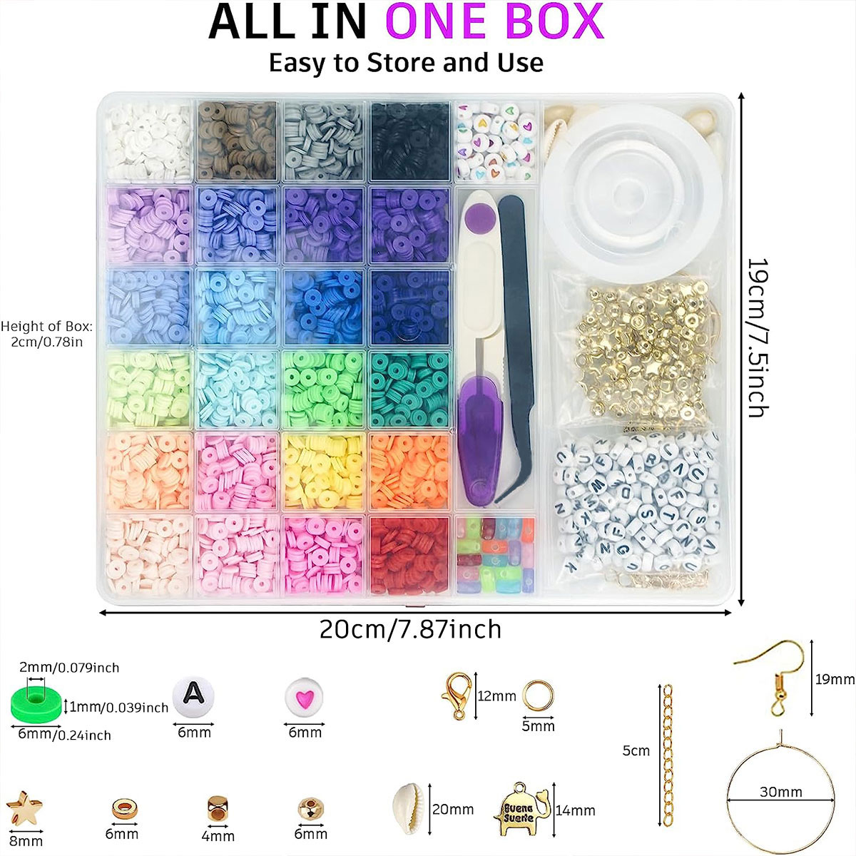 6000 pezzi 24 colori perline p - Polymer Clay Set recensione e prezzo