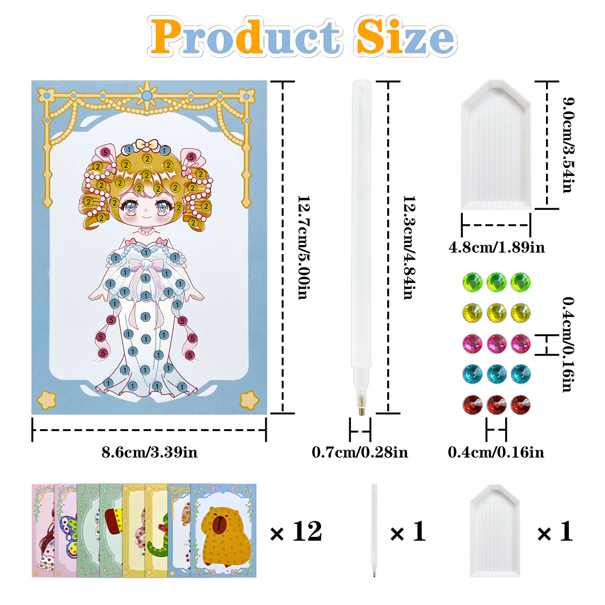 Kit di 16 Gemme per Fai da Te, - Art And Craft Numbers recensione e prezzo
